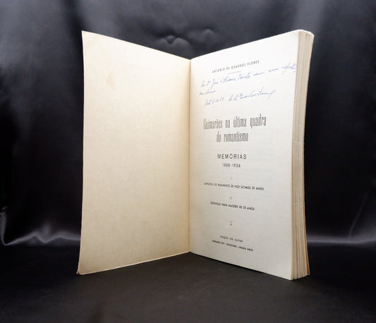 AP03LT26 – Flores, Coronel António de Quadros – GUIMARÃES NA ÚLTIMA QUADRA DO ROMANTISMO. MEMÓRIAS: 1898