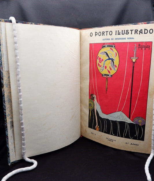 AP03LT33 – [PORTO] O PÔRTO ILUSTRADO. LEITURA DE INTERESSE GERAL. N.º 1, 1.º Ano. Porto. Companhia Portuguesa Editora, L.da. Março 1928