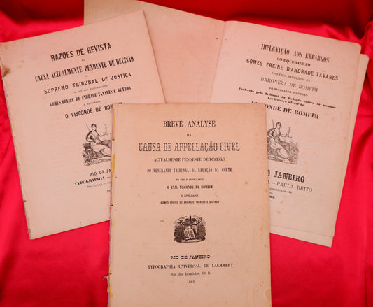 AP04LT29 – [VISCONDE DE BOMFIM; BARONESA DE BOMFIM; PROCESSO] – BREVE ANALYSE DA CAUSA DE APPELAÇÃO CIVEL ACTUALMENTE PENDENTE DE DECISÃO DO VENERANDO TRIBUNAL DA RELAÇÃO DA CORTE, &c. 1862