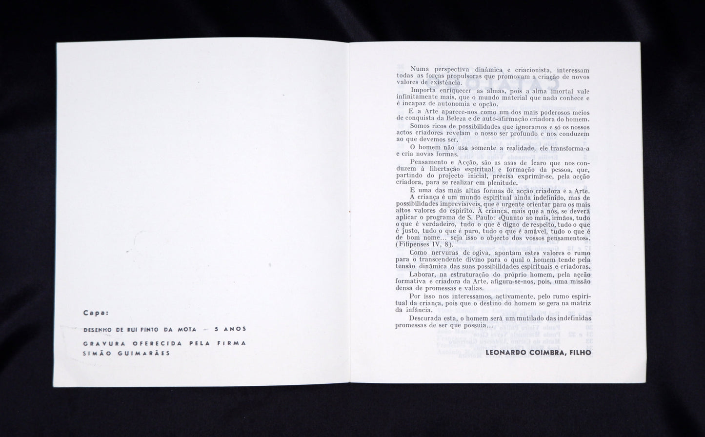 AP04LT57 – [CATÁLOGO] EXPOSIÇÃO DE ARTE INFANTIL. 1965