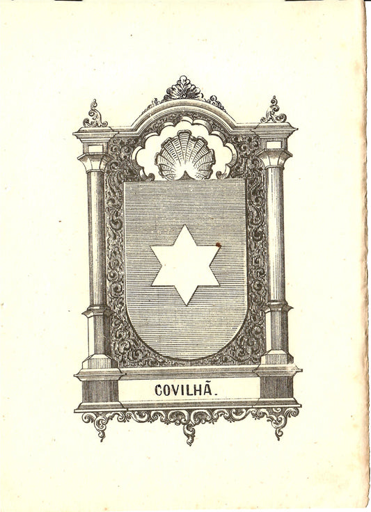 AP04LT78 – [HERÁLDICA; ESTAMPAS; COVILHÃ] ARMAS DA COVILHÃ. Lisboa. Typografia do Panorama. 1860