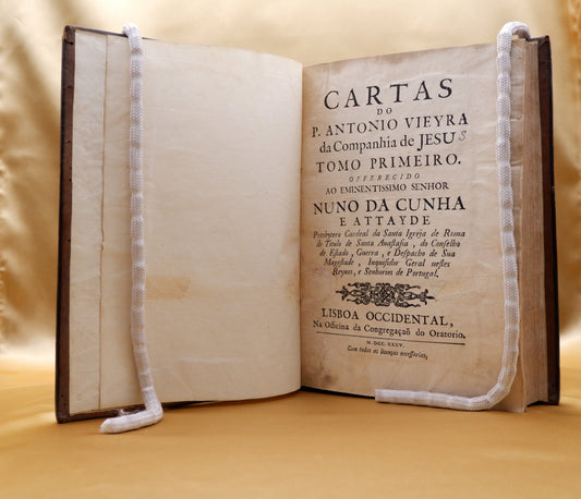 AS03LT02 – [PORTUGAL; BRASIL] Vieyra, P. Antonio [Pde. António Vieira] – CARTAS DO P. ANTONIO VIEYRA DA COMPANHIA DE JESU, &c. 1735