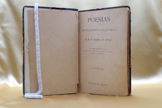 AS03LT13 – Bocage, M. M. de Barbosa du – POESIAS EROTICAS, BURLESCAS E SATYRICAS. Bruxellas [Lisboa]. s. n. 1900