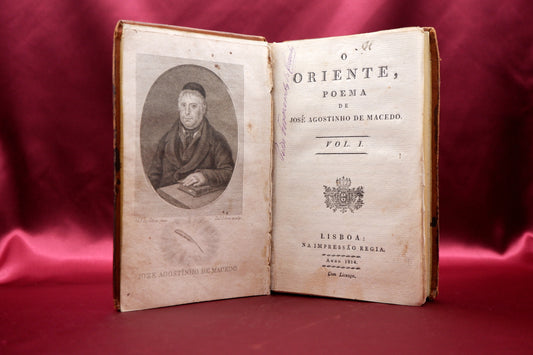 AS03LT47 – Macedo, José Agostinho de – O ORIENTE. Lisboa. Impressão Regia. II vols. 1814