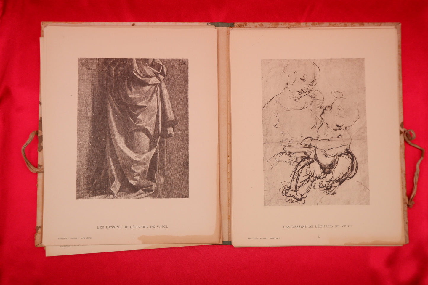 AS04LT65 – Demonts, Louis – LES DESSINS DE LÉONARD DE VINCI. Col. Documents d’Art. Paris. Éditions Albert Morancé. s.d. [1922]