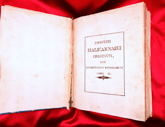 AS05LT02 – Halicarnasso, Dionísio de – ANTIQUITATES ROMANÆ. Trad. Lampugninus Biragus. Tarvisii [Treviso]. Bernardinus Celerius. 1480