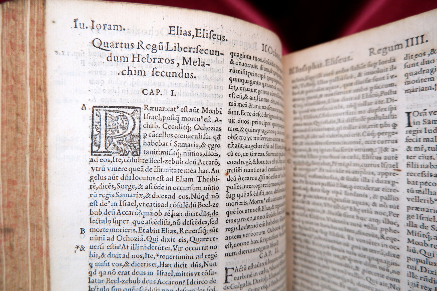 AS05LT03 – [BÍBLIA PROIBIDA; INQUISIÇÃO ESPANHOLA] BIBLIA SACRA EX POSTREMIS DOCTORUM OMNIUM VIGILIIS AD HEBRAICAM VERTATEM & PROBATISIMORUM EXEMPLARIUM FIDEM. Salamanca. Andreas de Protonariis. 1555