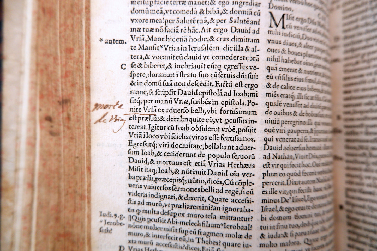 AS05LT03 – [BÍBLIA PROIBIDA; INQUISIÇÃO ESPANHOLA] BIBLIA SACRA EX POSTREMIS DOCTORUM OMNIUM VIGILIIS AD HEBRAICAM VERTATEM & PROBATISIMORUM EXEMPLARIUM FIDEM. Salamanca. Andreas de Protonariis. 1555