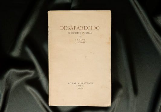 AS06LT63 – Queiroz, Carlos – DESAPARECIDO E OUTROS POEMAS. Lisboa. Livraria Bertrand. 1950