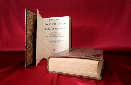 AS07LT19 – Figueiredo, Cândido de – DICIONÁRIO DA LÍNGUA PORTUGUESA. 2 vols. Lisboa. Livraria Bertrand. 1949