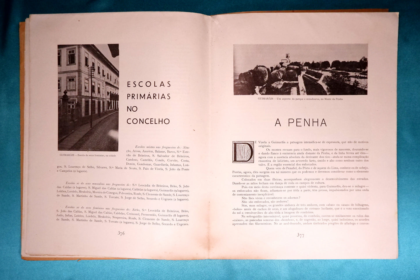 AS08LT07 – AAVV – PORTUGAL ECONÓMICO MONUMENTAL E ARTÍSTICO. CONCELHO E CIDADE DE GUIMARÃIS. Fascículos XII-XII (1.ª e 2.ª Partes). Lisboa. Editorial Lusitana. 1936