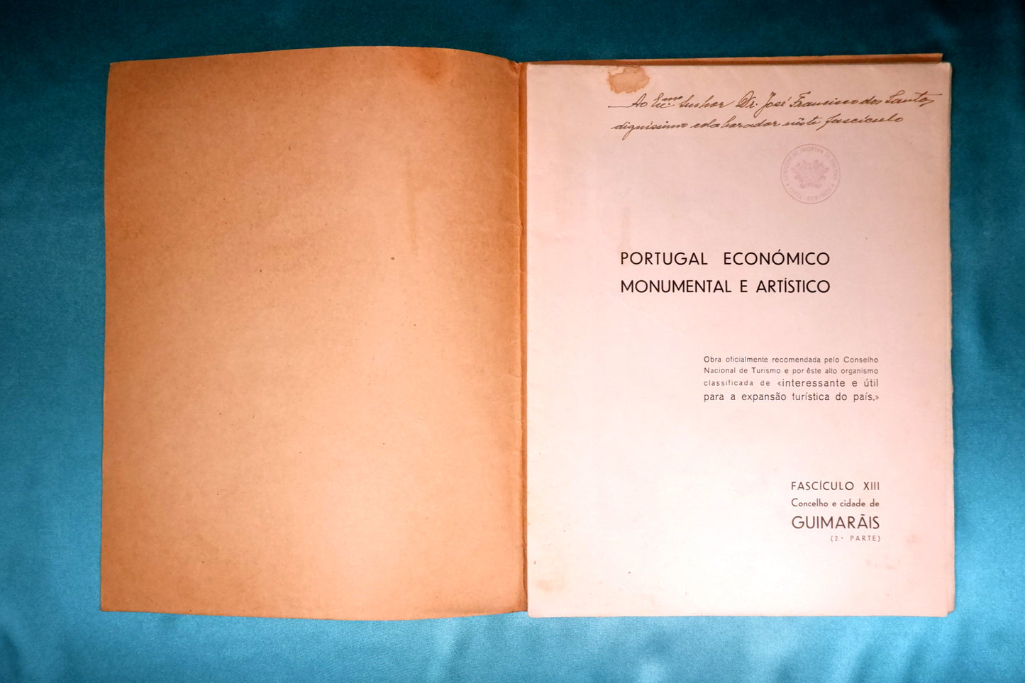 AS08LT07 – AAVV – PORTUGAL ECONÓMICO MONUMENTAL E ARTÍSTICO. CONCELHO E CIDADE DE GUIMARÃIS. Fascículos XII-XII (1.ª e 2.ª Partes). Lisboa. Editorial Lusitana. 1936