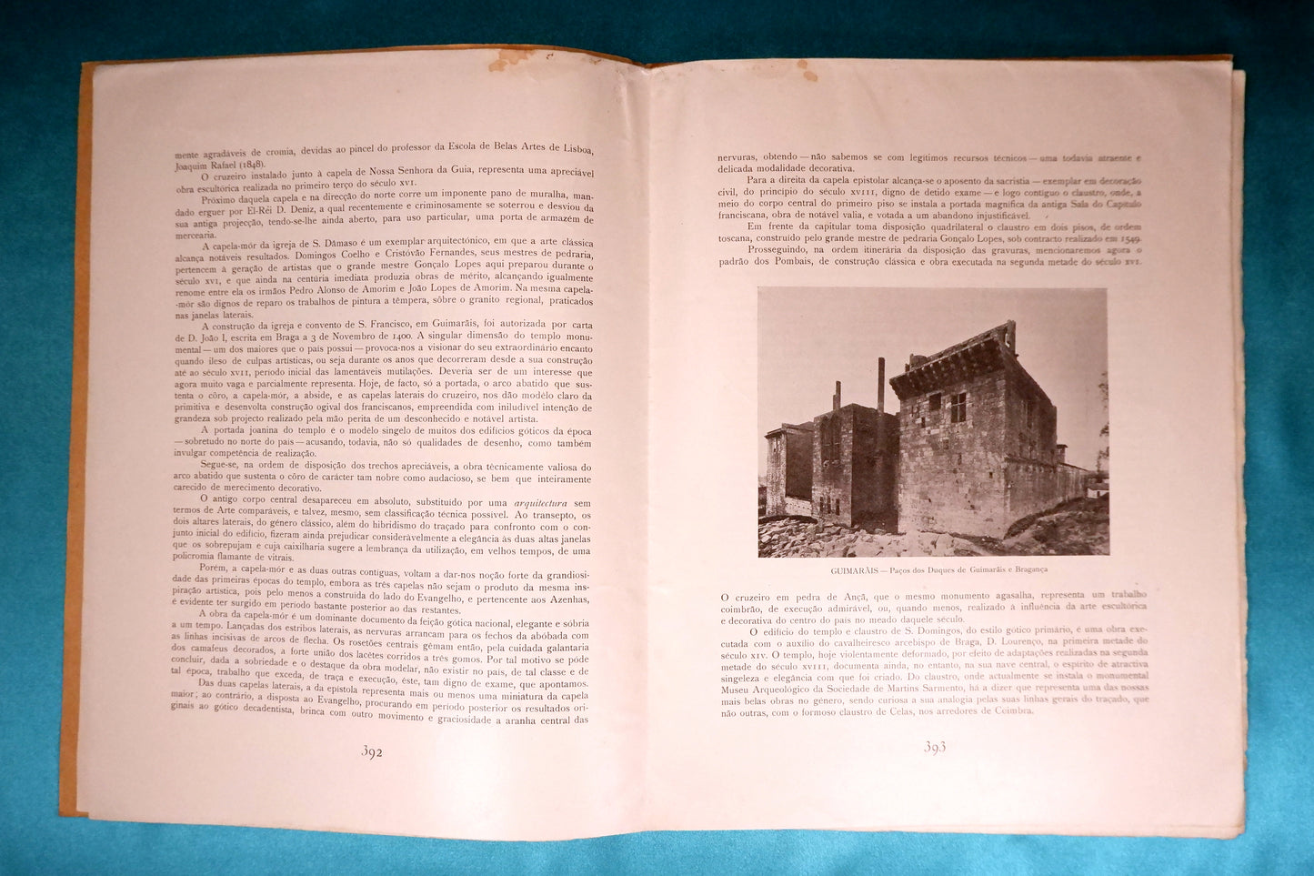 AS08LT07 – AAVV – PORTUGAL ECONÓMICO MONUMENTAL E ARTÍSTICO. CONCELHO E CIDADE DE GUIMARÃIS. Fascículos XII-XII (1.ª e 2.ª Partes). Lisboa. Editorial Lusitana. 1936