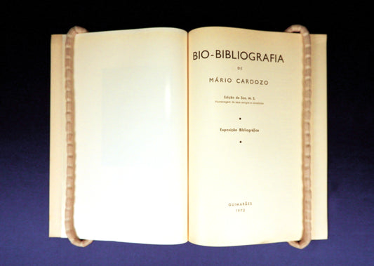 AS08LT79 – BIO-BIBLIOGRAFIA DE MÁRIO CARDOZO. Guimarães. Sociedade Martins Sarmento. 1972