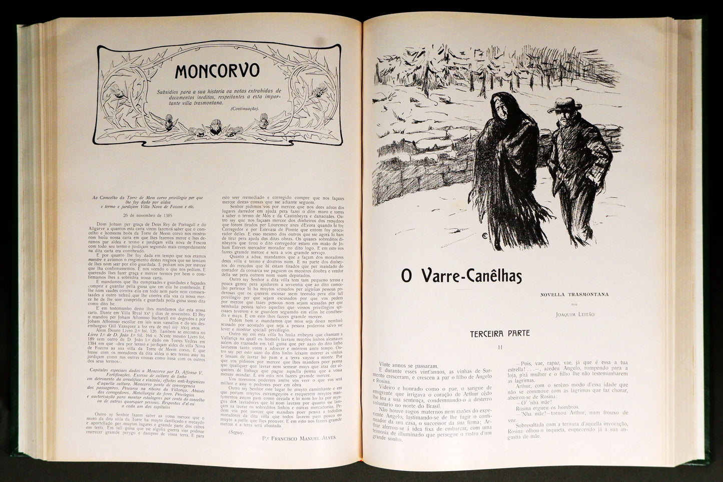 AS09LT06 – [TRÁS-OS-MONTES] ILLUSTRAÇÃO TRASMONTANA. ARCHIVO PITTORESCO, LITTERARIO E SCIENTIFICO DAS TERRAS TRASMONTANAS. 3 vols. Porto. Empreza da Illustração Trasmontana. 1908-1910