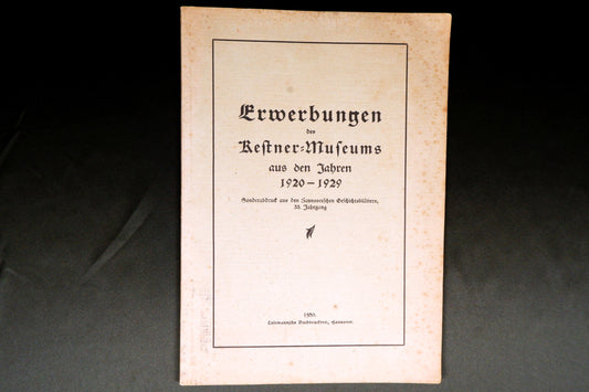 AS09LT21 – ERWERBUNGEN DES KESTNER-MUSEUMS AUS DEN JAHREN 1920-1929