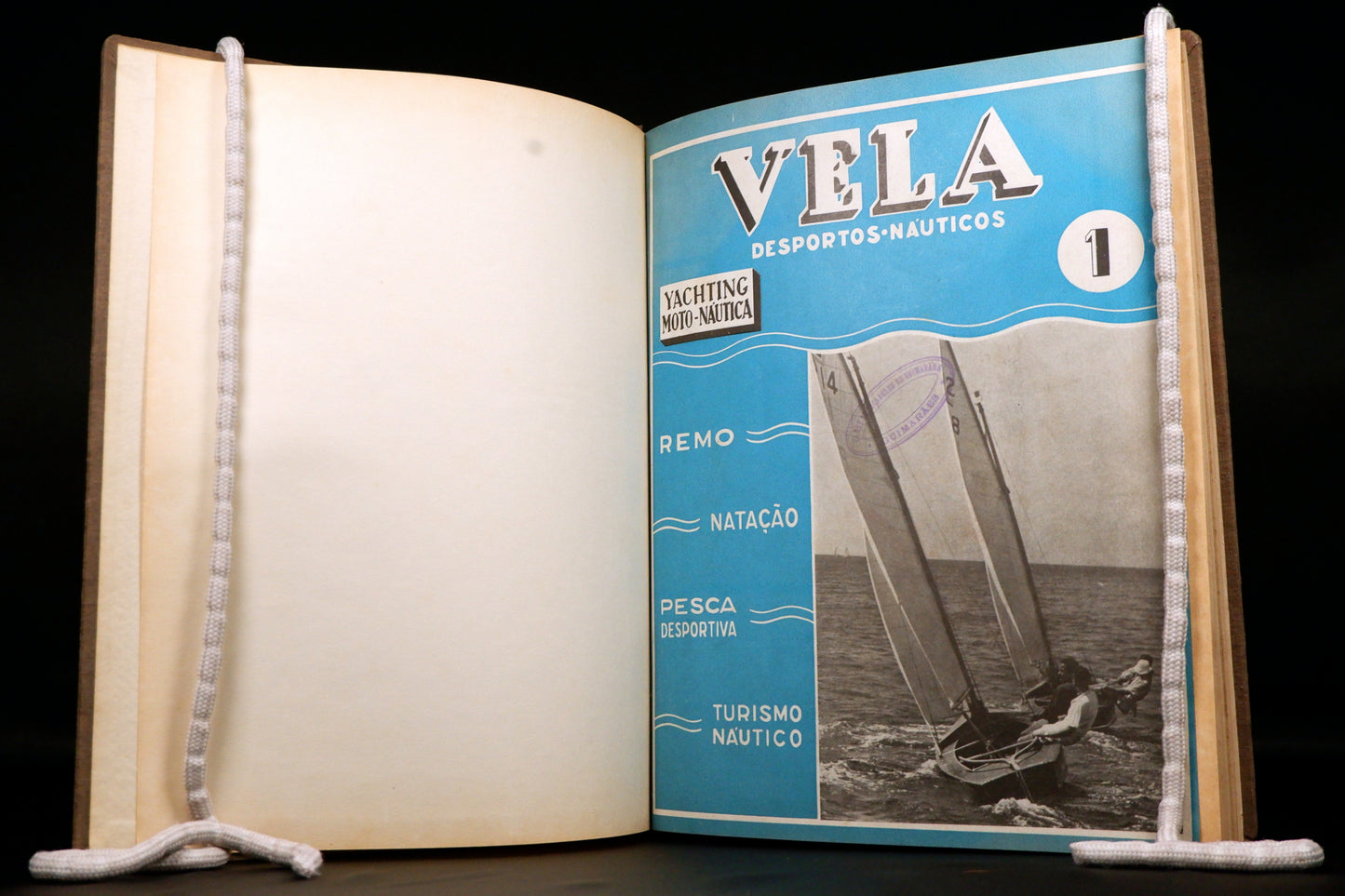 AS09LT46 – Meneses, António de (dir.) – VELA. DESPORTOS NÁUTICOS., n.os 1 a 9. Lisboa. Editora Gráfica Portuguesa, Limitada. 1946 - 1948