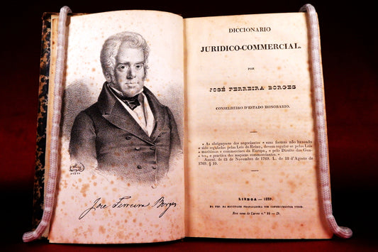 AS09LT90 – [JURÍDICA] Borges, José Ferreira – DICCIONARIO JURIDICO-COMMERCIAL. Lisboa. Typ. da Sociedade Propagadora dos Conhecimentos Uteis. 1839