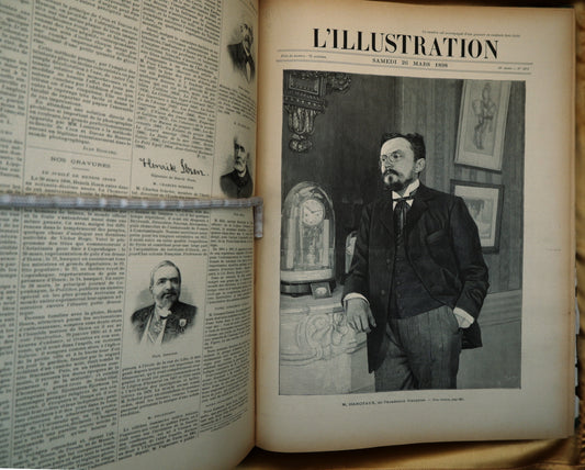 AS10LT39 – L’ILLUSTRATION. Tome CXI-CXII; CXV-CXVI; CXXIX-CXXX. 6 vols. s.l. [Paris]. 1898; 1900; 1907