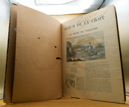 AS10LT41 – ALBUM DE LA CROIX. Supplément a « La Croix ». 2 vols. N.os 1 ao 66 e N.os 3898 ao 4171. Paris. Maison de la Bonne Presse. s.d. [1894; c. 1900]