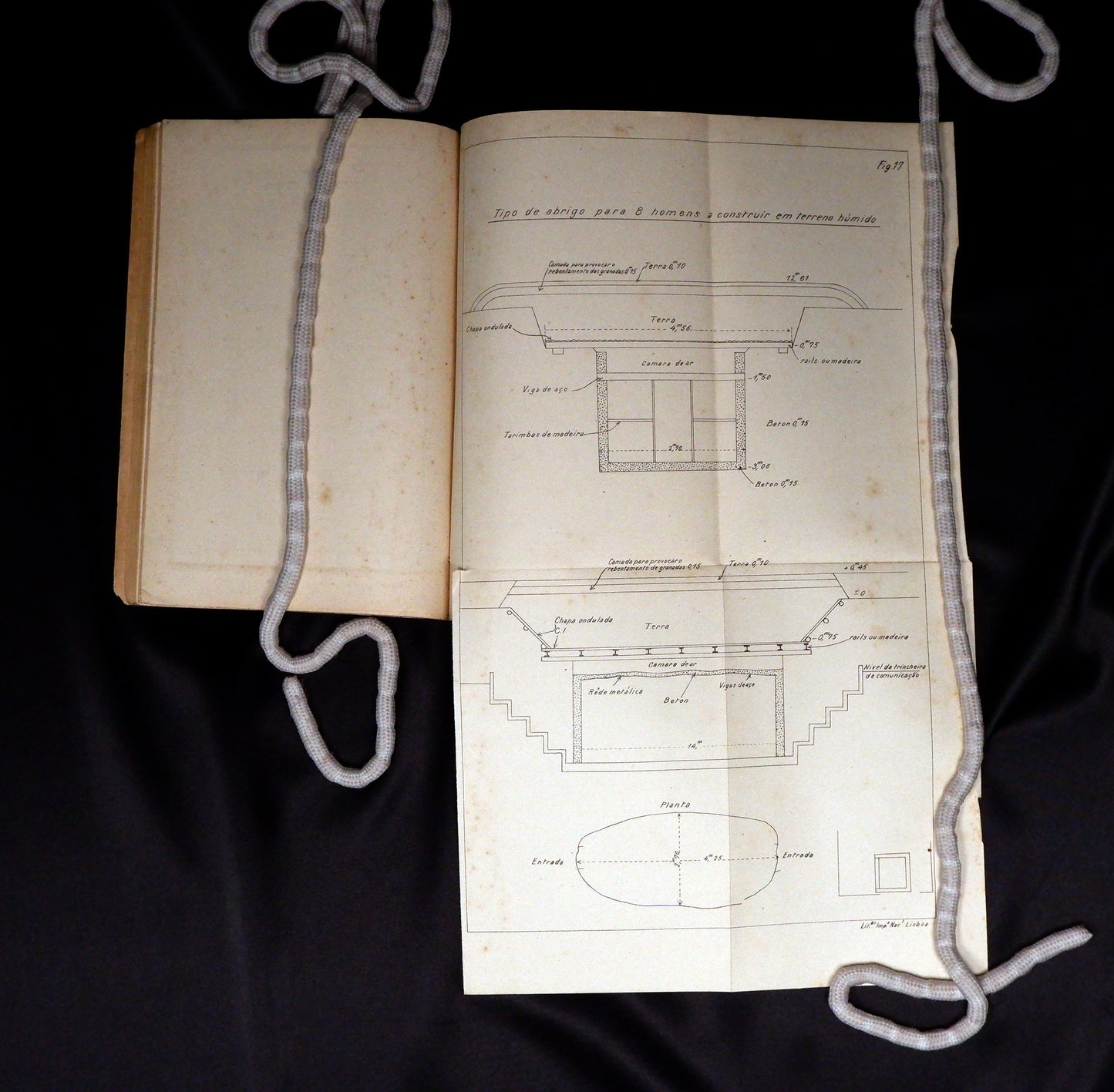 AS10LT83 – [GRANDE GUERRA; CORPO EXPEDICIONÁRIO PORTUGUÊS] NOTAS SÔBRE A GUERRA DE TRINCHEIRA. Lisboa. Imprensa Nacional. 1916