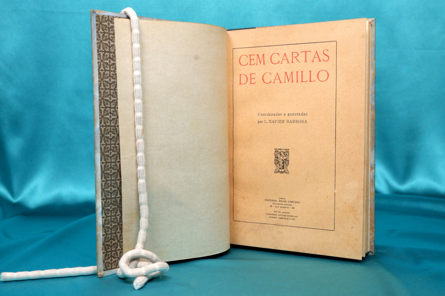 AS12LT32 – [CAMILIANA] Barbosa, L. Xavier (coord. e anot.) – CEM CARTAS DE CAMILO. Lisboa. Portugal-Brasil Limitada Sociedade Editora. 1919