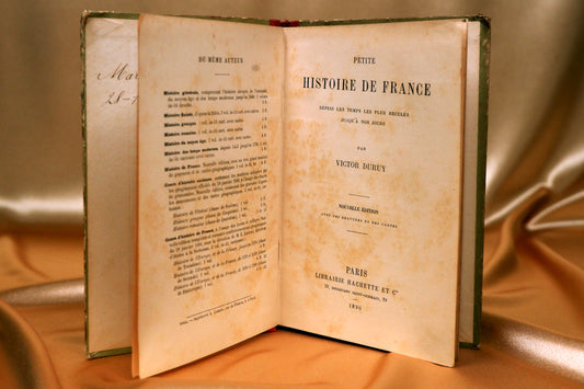 AS13LT19 – Duruy, Victor – PETITE HISTOIRE DE FRANCE. Paris. Libraire Hachette et Cie. 1890