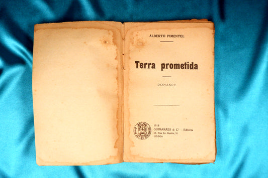 AS13LT45 – Pimentel, Alberto – TERRA PROMETIDA. Lisboa. Guimarães & C.ª. 1918