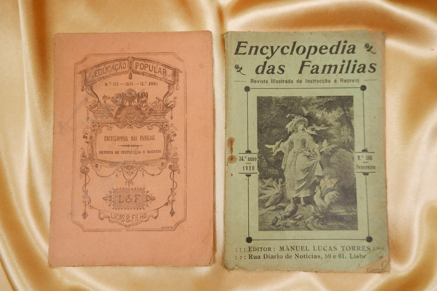 AS16LT54 – 125 NÚMEROS DA ENCYCLOPEDIA DAS FAMILIAS: REVISTA ILLUSTRADA DE INSTRUCÇÃO E RECREIO. Lisboa. Empreza Editora Lucas-Filhos. 1901-1920