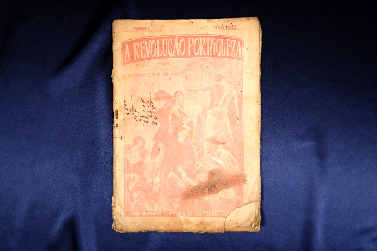 AS16LT61 – Ribeiro, Armando – A REVOLUÇÃO PORTUGUEZA: A QUÉDA DA MONARCHIA. Tomo I [de IV]. Lisboa. João romano Torres & C.a - Editores. s.d. [1911]