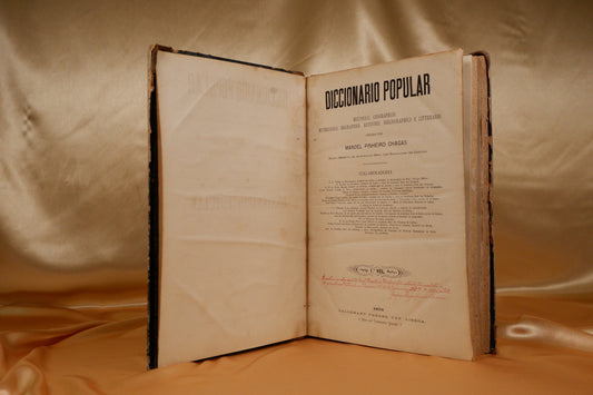 AS19LT23 – Chagas, Manoel Pinheiro (coord.) – DICCIONARIO POPULAR: HISTORICO, GEOGRAPHICO, MYTHOLOGICO, BIOGRAPHICO, ARTISTICO, BIBLIOGRAPHICO E LITTERARIO, 14 vols.