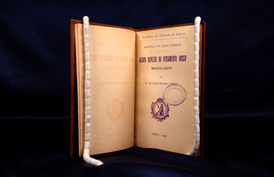 AS20LT37 – Forjaz, António Pereira – ALGUNS ASPECTOS DO PENSAMENTO RUSSO: MENDELÉEFF. Col. Biblioteca de Altos Estudos. Lisboa. Academia de Ciências de Lisboa. 1935